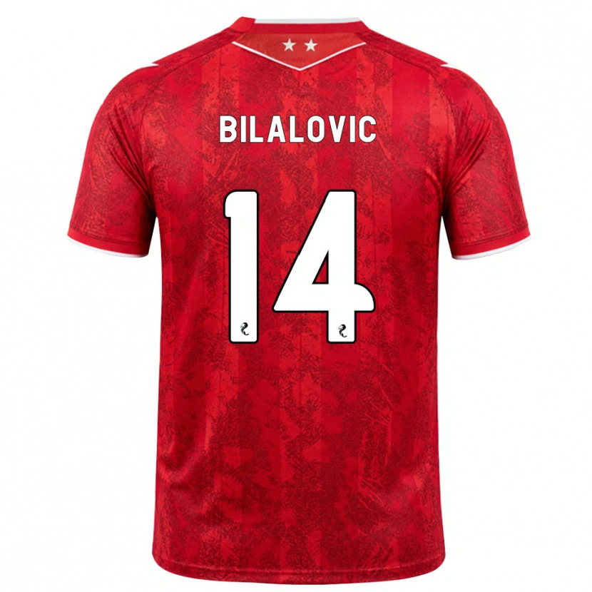 Danxen Kvinnor Kenan Bilalovic #14 Röd Vit Hemmatröja Matchtröjor 2026/27 Tröjor T-Tröja