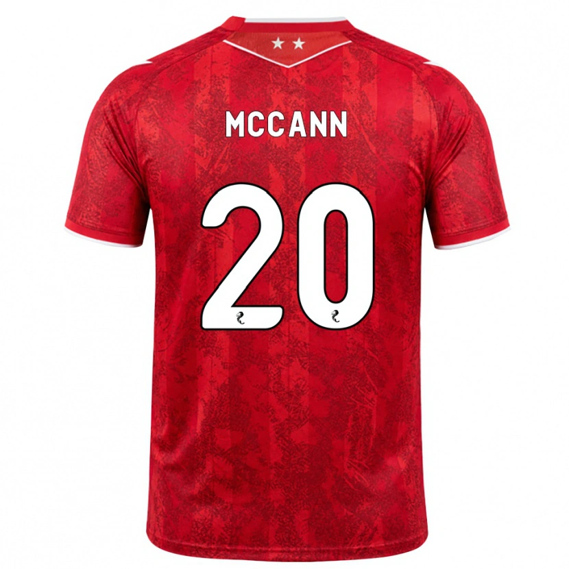 Danxen Kvinnor Annalisa Mccann #20 Röd Vit Hemmatröja Matchtröjor 2026/27 Tröjor T-Tröja