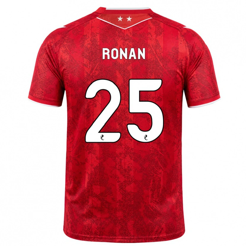 Danxen Kvinnor Connor Ronan #25 Röd Vit Hemmatröja Matchtröjor 2026/27 Tröjor T-Tröja