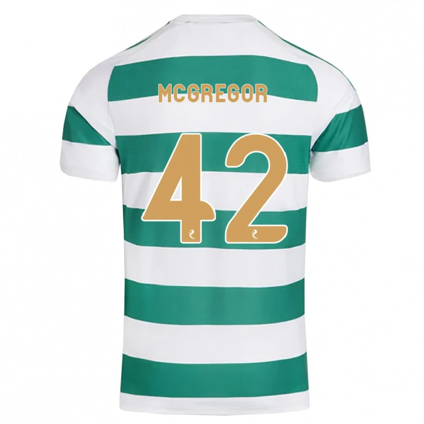 Danxen Kvinnor Callum Mcgregor #42 Mörk Cyan Vit Hemmatröja Matchtröjor 2026/27 Tröjor T-Tröja