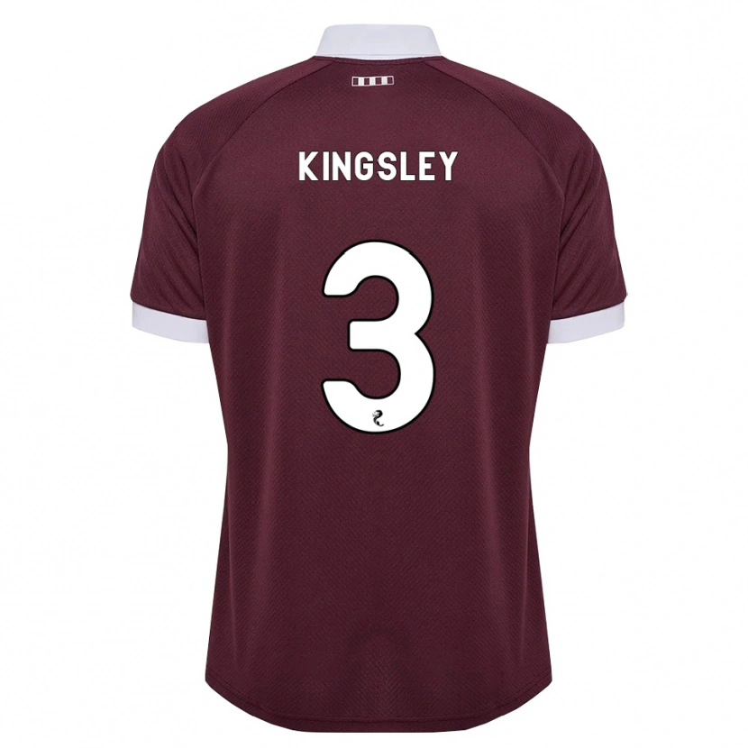 Danxen Kvinnor Stephen Kingsley #3 Vinröd Vit Hemmatröja Matchtröjor 2026/27 Tröjor T-Tröja