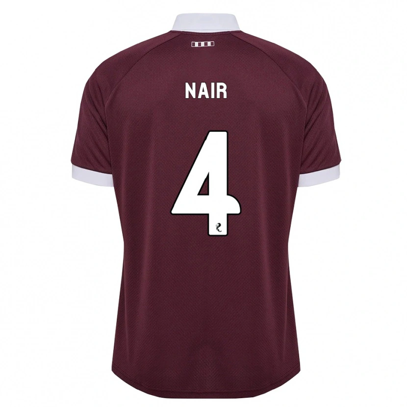 Danxen Kvinnor Kenzi Nair #4 Vinröd Vit Hemmatröja Matchtröjor 2026/27 Tröjor T-Tröja