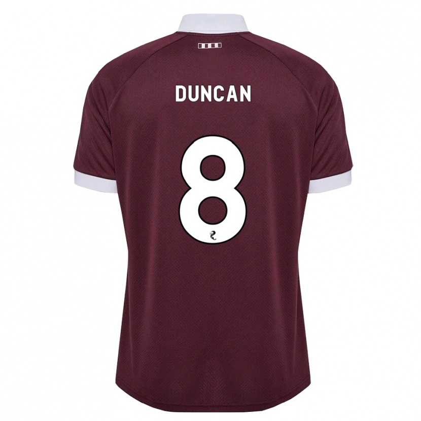 Danxen Kvinnor Ryan Duncan #8 Vinröd Vit Hemmatröja Matchtröjor 2026/27 Tröjor T-Tröja