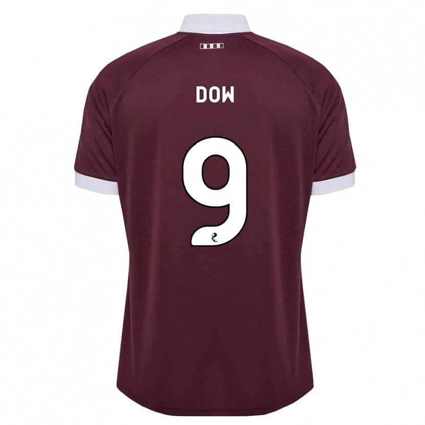 Danxen Kvinnor Connor Dow #9 Vinröd Vit Hemmatröja Matchtröjor 2026/27 Tröjor T-Tröja
