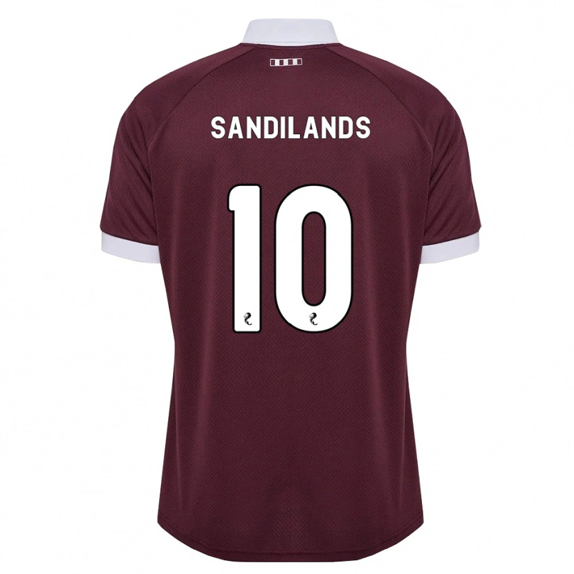 Danxen Kvinnor Callum Sandilands #10 Vinröd Vit Hemmatröja Matchtröjor 2026/27 Tröjor T-Tröja
