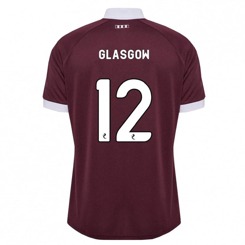 Danxen Kvinnor Euan Glasgow #12 Vinröd Vit Hemmatröja Matchtröjor 2026/27 Tröjor T-Tröja