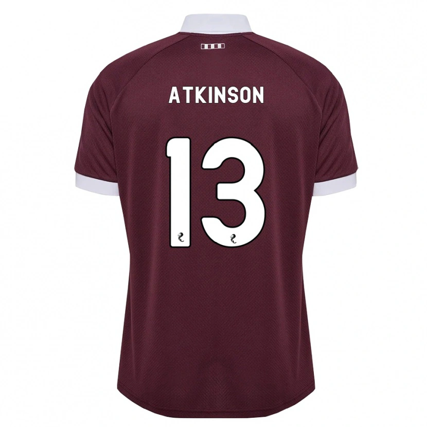 Danxen Kvinnor Nathaniel Atkinson #13 Vinröd Vit Hemmatröja Matchtröjor 2026/27 Tröjor T-Tröja