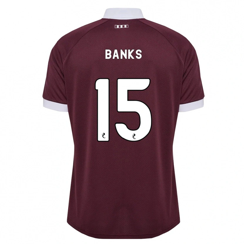 Danxen Kvinnor Euan Banks #15 Vinröd Vit Hemmatröja Matchtröjor 2026/27 Tröjor T-Tröja