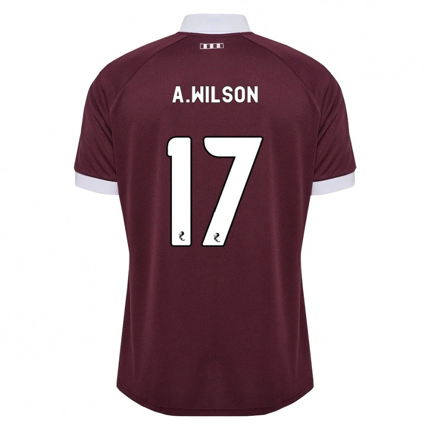 Danxen Kvinnor Alfie Wilson #17 Vinröd Vit Hemmatröja Matchtröjor 2026/27 Tröjor T-Tröja