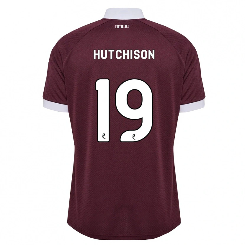 Danxen Kvinnor Bayley Hutchison #19 Vinröd Vit Hemmatröja Matchtröjor 2026/27 Tröjor T-Tröja