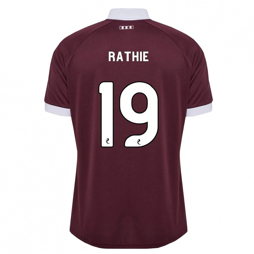 Danxen Kvinnor Luke Rathie #19 Vinröd Vit Hemmatröja Matchtröjor 2026/27 Tröjor T-Tröja