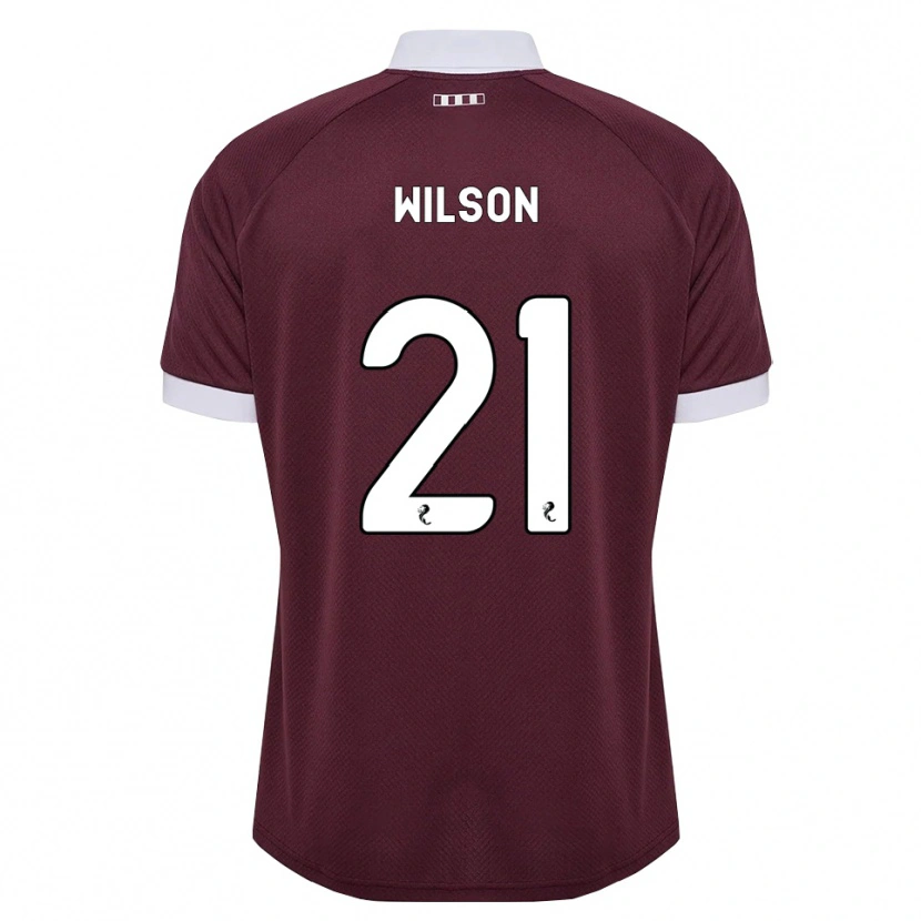Danxen Kvinnor James Wilson #21 Vinröd Vit Hemmatröja Matchtröjor 2026/27 Tröjor T-Tröja