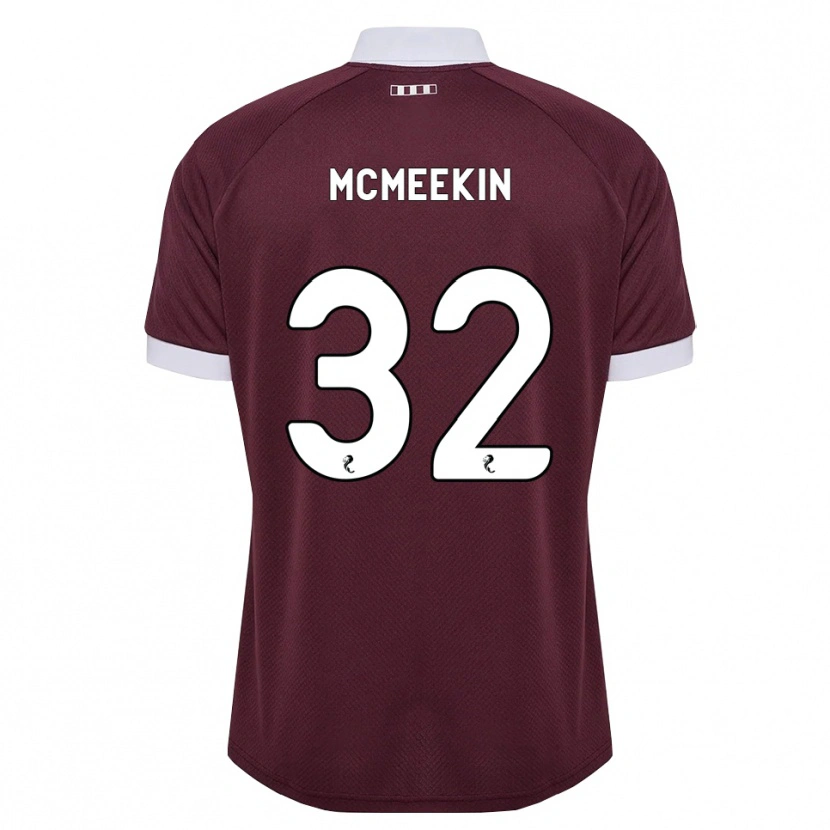Danxen Kvinnor Keir Mcmeekin #32 Vinröd Vit Hemmatröja Matchtröjor 2026/27 Tröjor T-Tröja