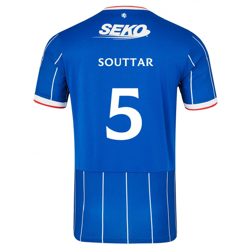Danxen Kvinnor John Souttar #5 Röd Blå Vit Hemmatröja Matchtröjor 2026/27 Tröjor T-Tröja