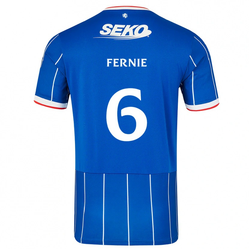 Danxen Kvinnor Cameron Fernie #6 Röd Blå Vit Hemmatröja Matchtröjor 2026/27 Tröjor T-Tröja