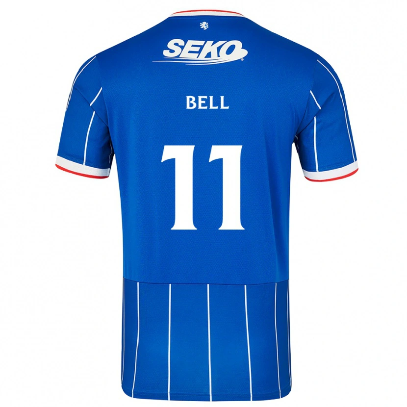 Danxen Kvinnor Megan Bell #11 Röd Blå Vit Hemmatröja Matchtröjor 2026/27 Tröjor T-Tröja