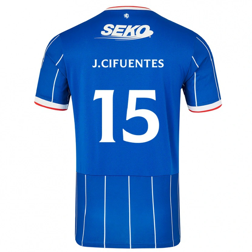 Danxen Kvinnor José Cifuentes #15 Röd Blå Vit Hemmatröja Matchtröjor 2026/27 Tröjor T-Tröja