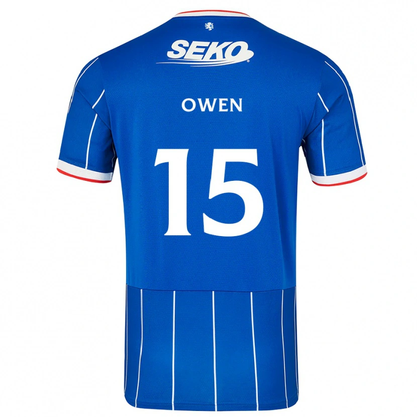Danxen Kvinnor Conor Owen #15 Röd Blå Vit Hemmatröja Matchtröjor 2026/27 Tröjor T-Tröja
