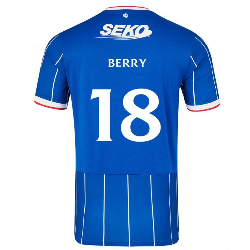 Danxen Kvinnor Laura Berry #18 Röd Blå Vit Hemmatröja Matchtröjor 2026/27 Tröjor T-Tröja