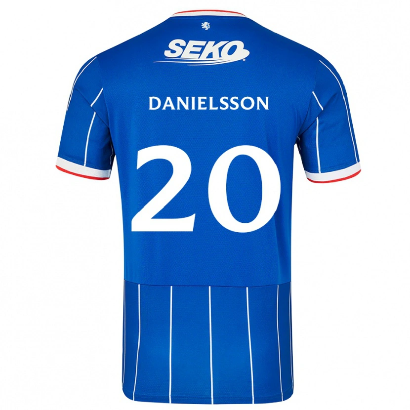 Danxen Kvinnor Jenny Julia Danielsson #20 Röd Blå Vit Hemmatröja Matchtröjor 2026/27 Tröjor T-Tröja