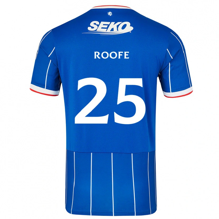 Danxen Kvinnor Kemar Roofe #25 Röd Blå Vit Hemmatröja Matchtröjor 2026/27 Tröjor T-Tröja
