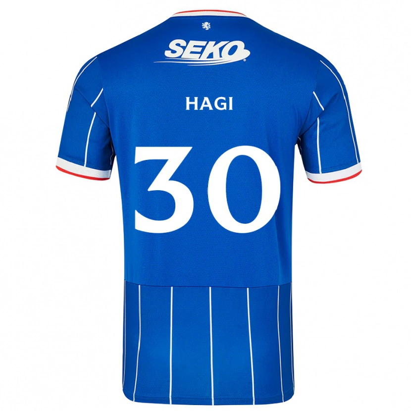 Danxen Kvinnor Ianis Hagi #30 Röd Blå Vit Hemmatröja Matchtröjor 2026/27 Tröjor T-Tröja