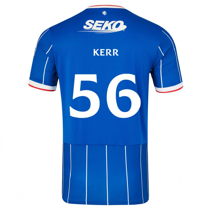 Danxen Kvinnor Arran Kerr #56 Röd Blå Vit Hemmatröja Matchtröjor 2026/27 Tröjor T-Tröja