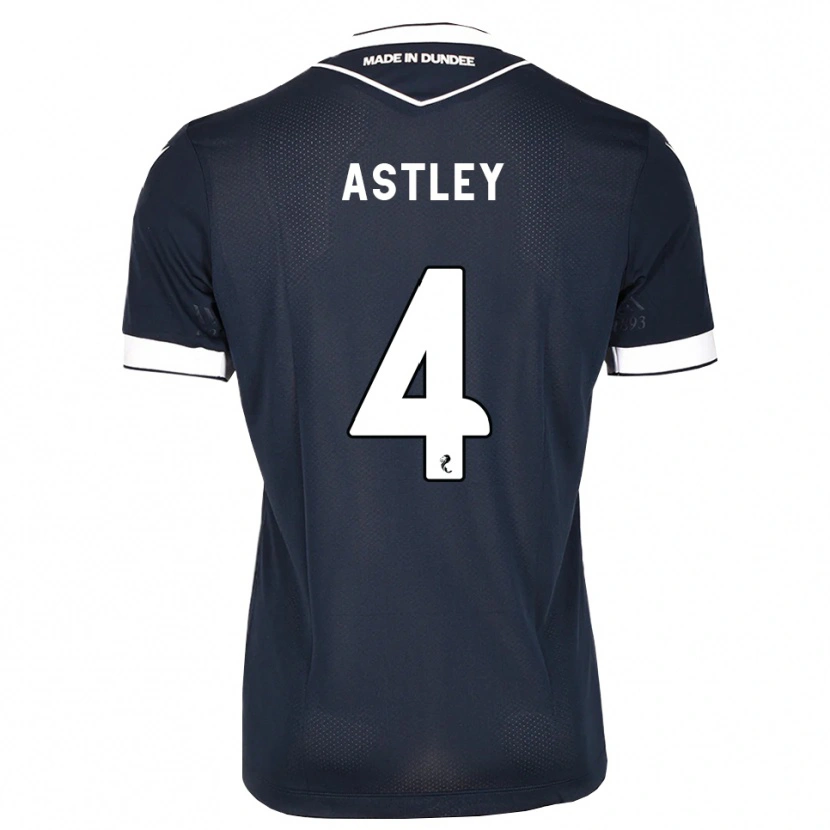 Danxen Kvinnor Ryan Astley #4 Midnattsblå Vit Hemmatröja Matchtröjor 2026/27 Tröjor T-Tröja