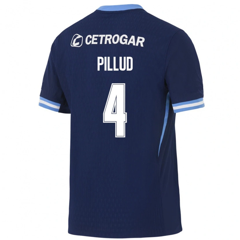 Danxen Kvinnor Ivan Pillud #4 Kungligt Blå Ljusblå Vit Bortatröja Matchtröjor 2026/27 Tröjor T-Tröja