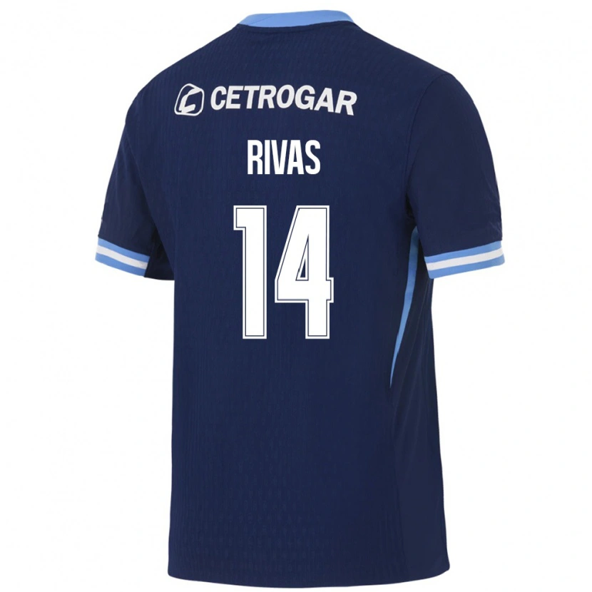 Danxen Kvinnor Lautaro Rivas #14 Kungligt Blå Ljusblå Vit Bortatröja Matchtröjor 2026/27 Tröjor T-Tröja
