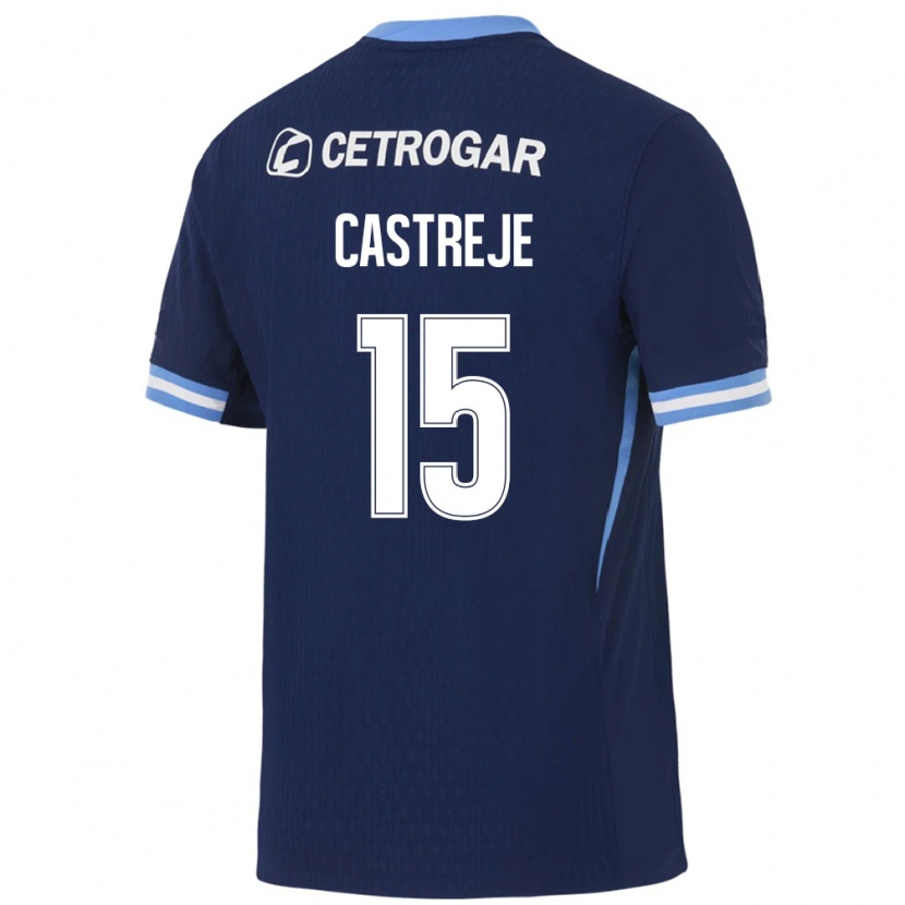 Danxen Kvinnor Bautista Castreje #15 Kungligt Blå Ljusblå Vit Bortatröja Matchtröjor 2026/27 Tröjor T-Tröja