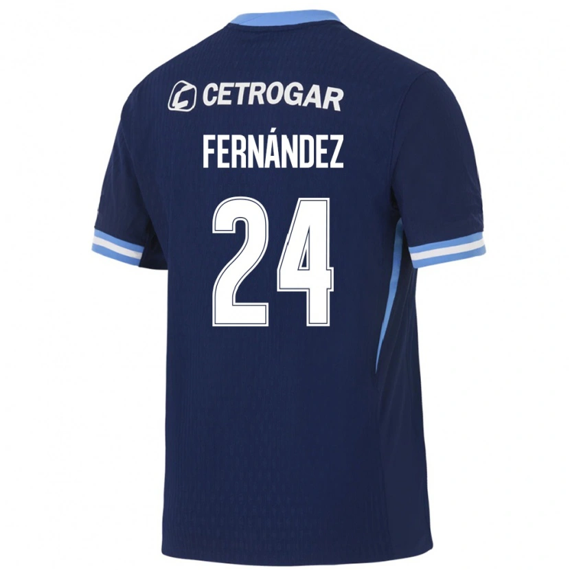 Danxen Kvinnor Adrián Fernández #24 Kungligt Blå Ljusblå Vit Bortatröja Matchtröjor 2026/27 Tröjor T-Tröja
