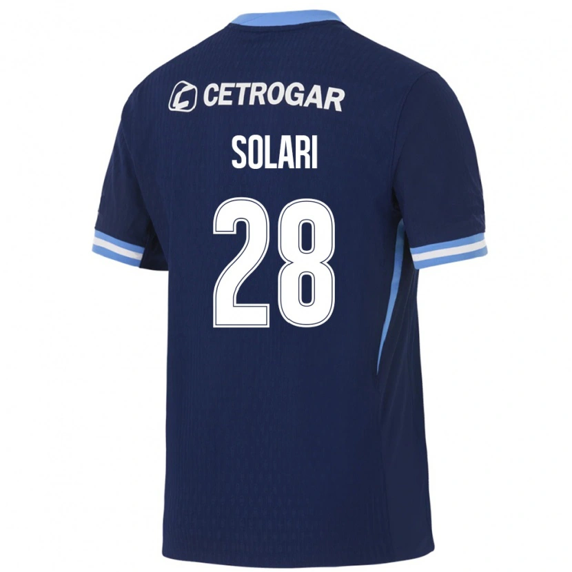 Danxen Kvinnor Santiago Solari #28 Kungligt Blå Ljusblå Vit Bortatröja Matchtröjor 2026/27 Tröjor T-Tröja