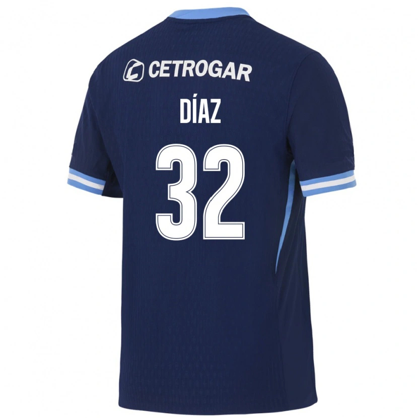 Danxen Kvinnor Lautaro Díaz #32 Kungligt Blå Ljusblå Vit Bortatröja Matchtröjor 2026/27 Tröjor T-Tröja