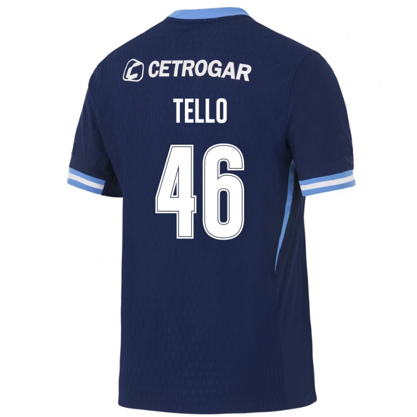 Danxen Kvinnor Alejandro Tello #46 Kungligt Blå Ljusblå Vit Bortatröja Matchtröjor 2026/27 Tröjor T-Tröja