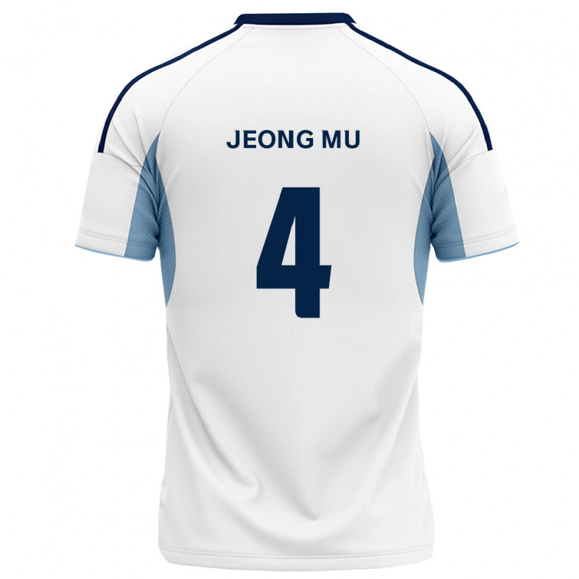 Danxen Kvinnor Jeong-Mu Kim #4 Kungligt Blå Vit Bortatröja Matchtröjor 2026/27 Tröjor T-Tröja