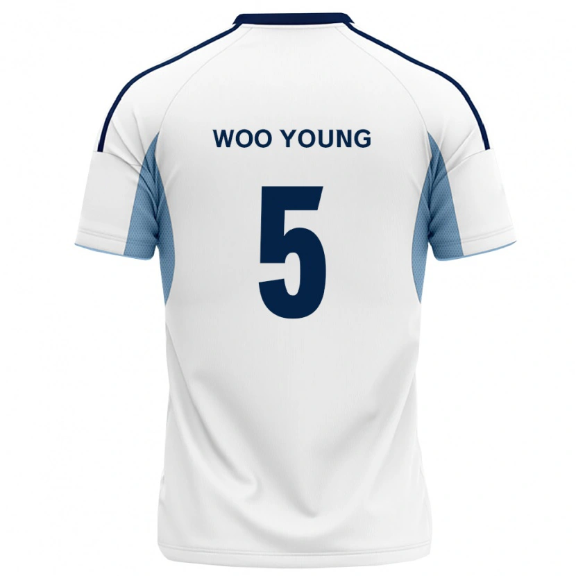 Danxen Kvinnor Woo-Young Jung #5 Kungligt Blå Vit Bortatröja Matchtröjor 2026/27 Tröjor T-Tröja