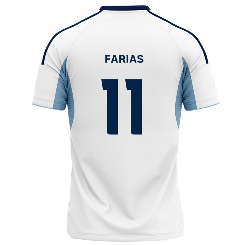 Danxen Kvinnor Erick Farias #11 Kungligt Blå Vit Bortatröja Matchtröjor 2026/27 Tröjor T-Tröja