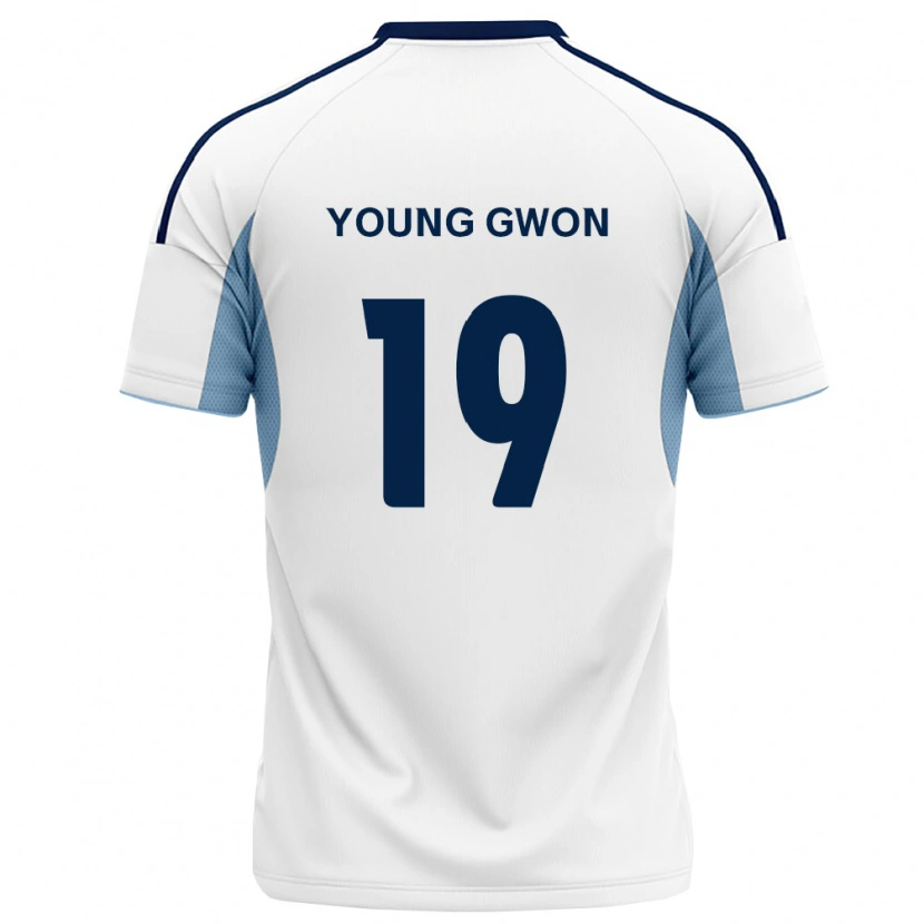 Danxen Kvinnor Young-Gwon Kim #19 Kungligt Blå Vit Bortatröja Matchtröjor 2026/27 Tröjor T-Tröja