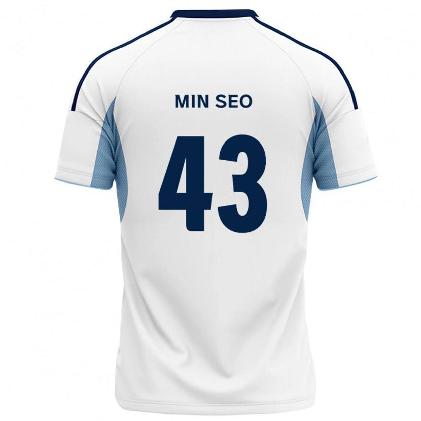 Danxen Kvinnor Min-Seo Jo #43 Kungligt Blå Vit Bortatröja Matchtröjor 2026/27 Tröjor T-Tröja