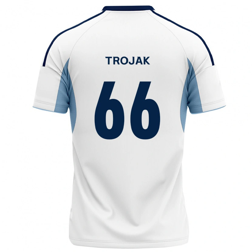 Danxen Kvinnor Milosz Trojak #66 Kungligt Blå Vit Bortatröja Matchtröjor 2026/27 Tröjor T-Tröja