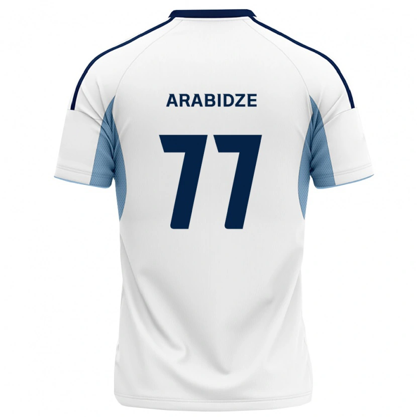 Danxen Kvinnor Giorgi Arabidze #77 Kungligt Blå Vit Bortatröja Matchtröjor 2026/27 Tröjor T-Tröja