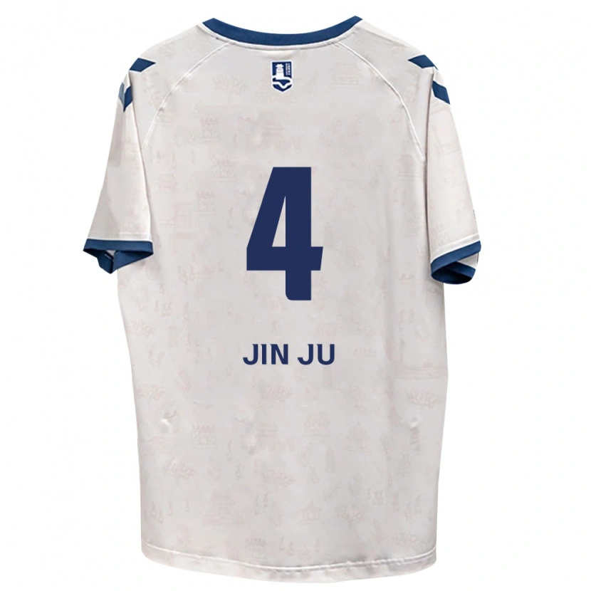 Danxen Kvinnor Jin-Ju Seo #4 Kungligt Blå Vit Bortatröja Matchtröjor 2026/27 Tröjor T-Tröja