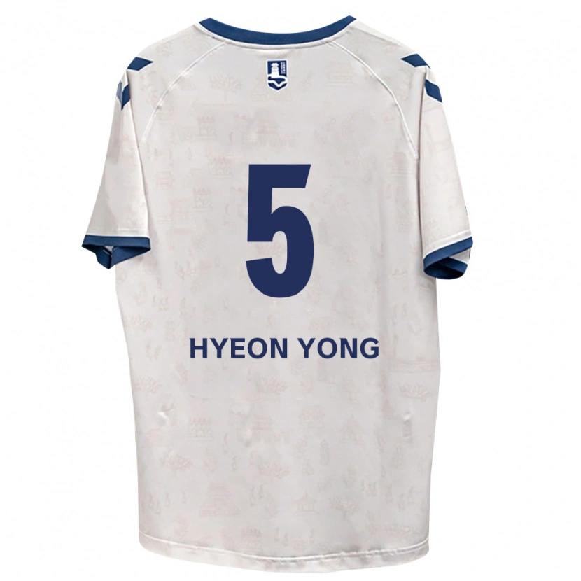 Danxen Kvinnor Hyeon-Yong Lee #5 Kungligt Blå Vit Bortatröja Matchtröjor 2026/27 Tröjor T-Tröja