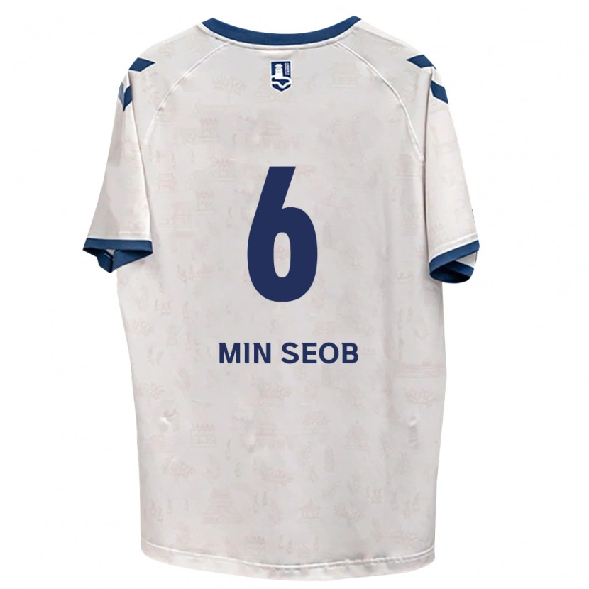 Danxen Kvinnor Min-Seob Song #6 Kungligt Blå Vit Bortatröja Matchtröjor 2026/27 Tröjor T-Tröja