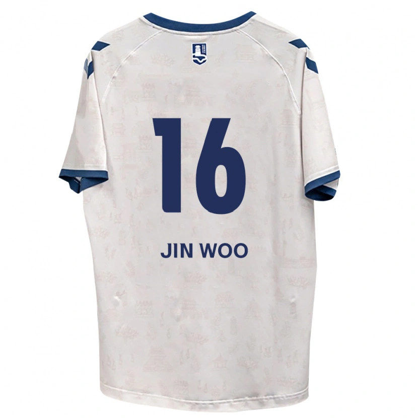 Danxen Kvinnor Jin-Woo Jo #16 Kungligt Blå Vit Bortatröja Matchtröjor 2026/27 Tröjor T-Tröja
