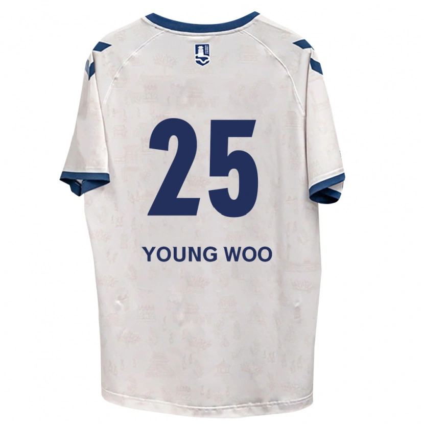 Danxen Kvinnor Young-Woo Jang #25 Kungligt Blå Vit Bortatröja Matchtröjor 2026/27 Tröjor T-Tröja