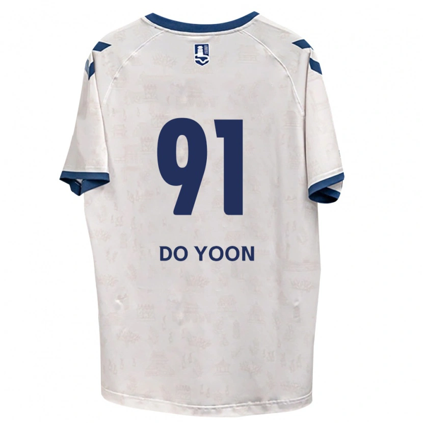 Danxen Kvinnor Do-Yoon Kim #91 Kungligt Blå Vit Bortatröja Matchtröjor 2026/27 Tröjor T-Tröja
