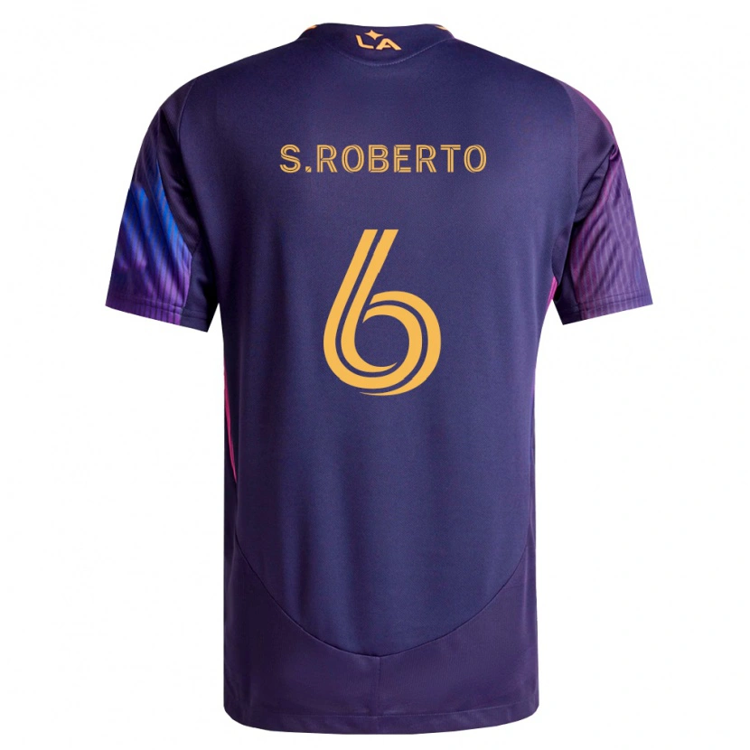 Danxen Kvinnor Sergi Roberto #6 Mörklila Gul Bortatröja Matchtröjor 2026/27 Tröjor T-Tröja