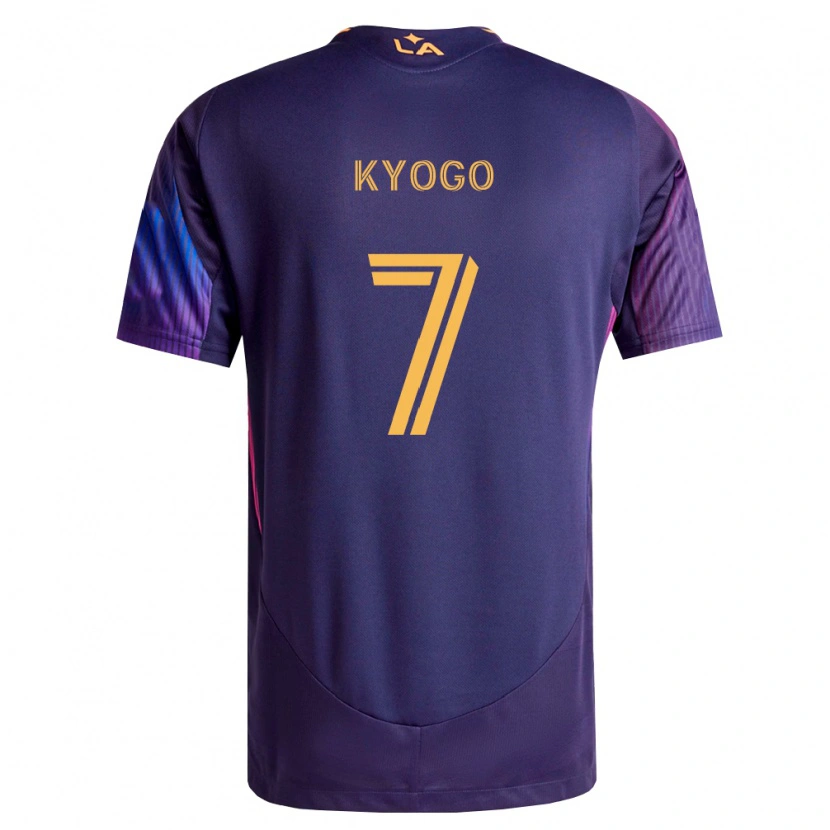 Danxen Kvinnor Kyogo Furuhashi #7 Mörklila Gul Bortatröja Matchtröjor 2026/27 Tröjor T-Tröja